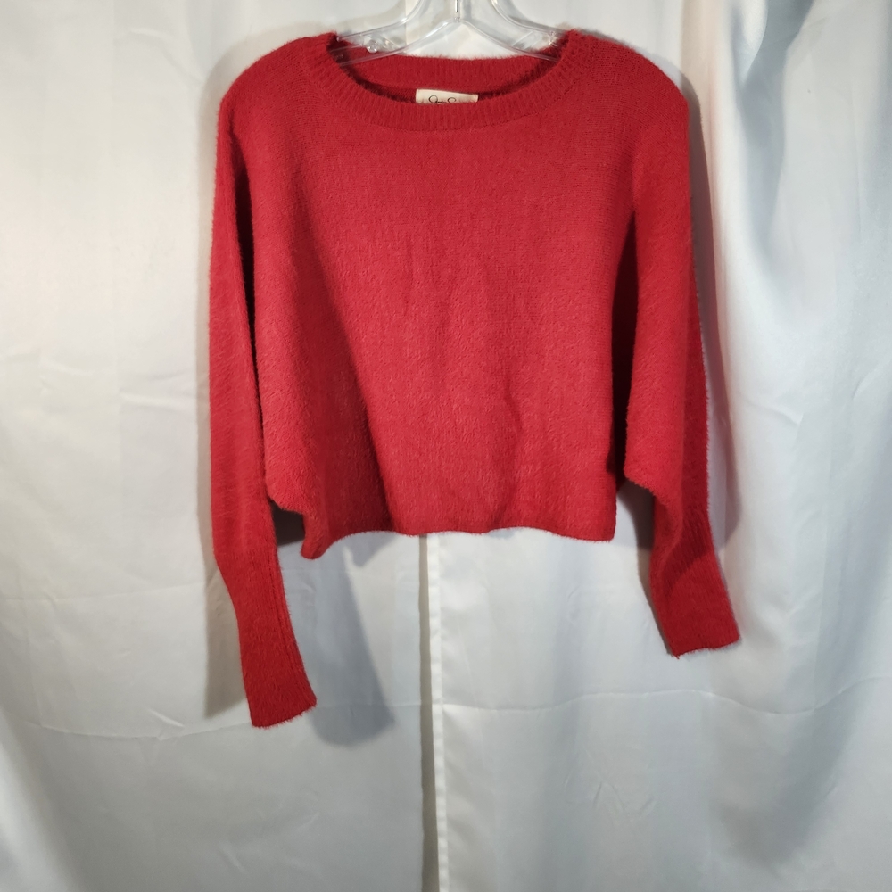 Jessica Simpson Vibrant Red Crew Neck Sweater